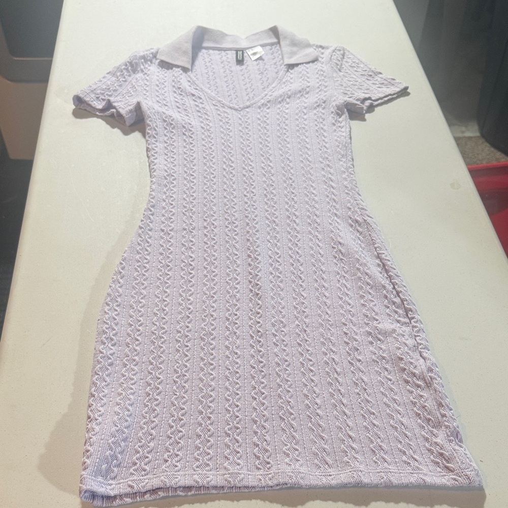 Divided Light Purple Knit Mini Dress